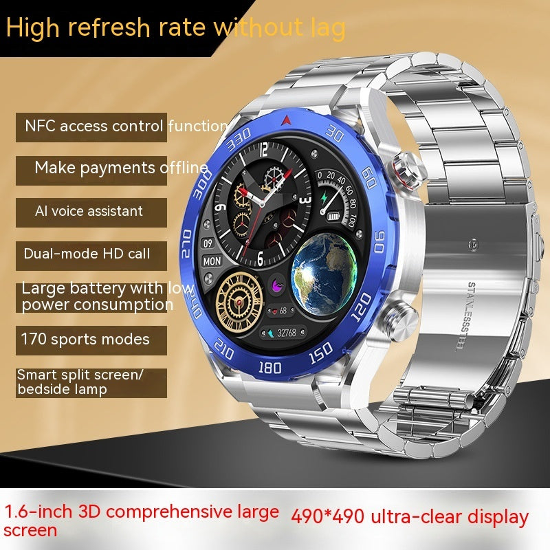 Ultra-thin Waterproof Smart Watch with Heart Rate Monitor