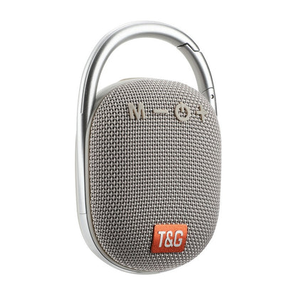 Portable Mini Wireless Speaker with LED Light and Carabiner – Compact Bluetooth Audio Accessory