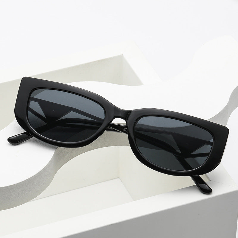 Triangular Leg Hollow Frame Sunglasses - Trendy Style