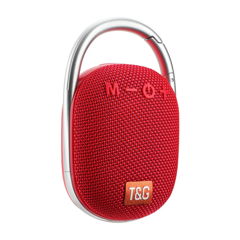 Portable Mini Wireless Speaker with LED Light and Carabiner – Compact Bluetooth Audio Accessory