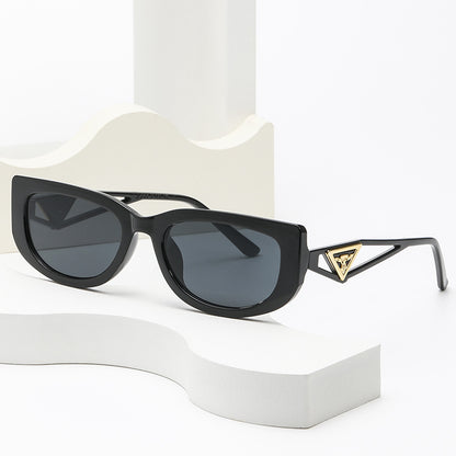 Triangular Leg Hollow Frame Sunglasses - Trendy Style