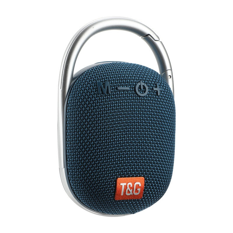 Portable Mini Wireless Speaker with LED Light and Carabiner – Compact Bluetooth Audio Accessory
