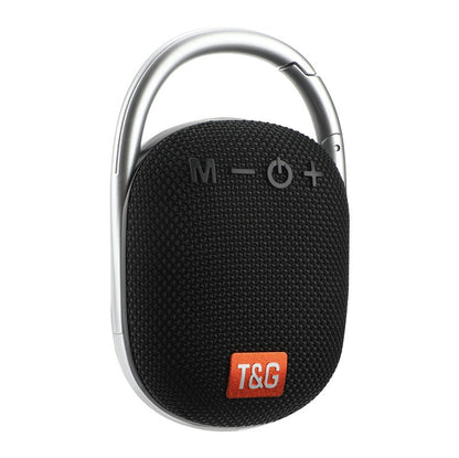 Portable Mini Wireless Speaker with LED Light and Carabiner – Compact Bluetooth Audio Accessory