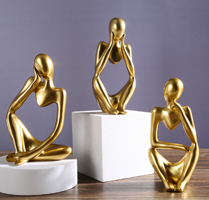 Creative Resin Figurine – Abstract Thinking Art Sculpture