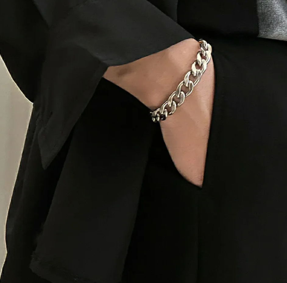 Men's Titanium Steel Cuban Link Bracelet