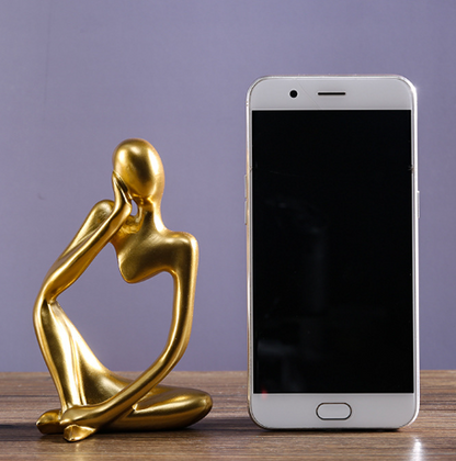 Creative Resin Figurine – Abstract Thinking Art Sculpture