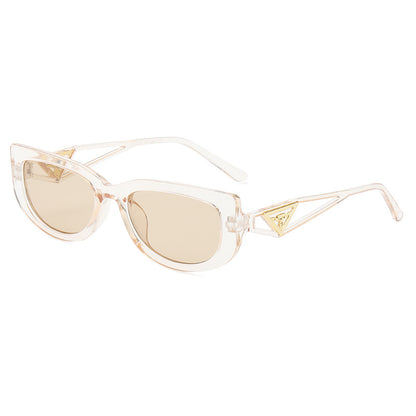 Triangular Leg Hollow Frame Sunglasses - Trendy Style