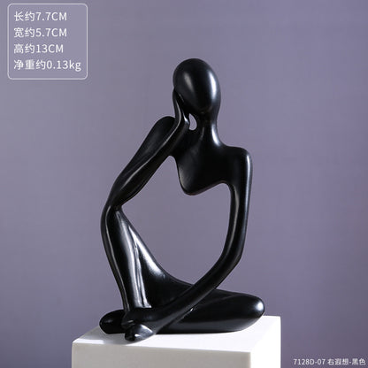 Creative Resin Figurine – Abstract Thinking Art Sculpture