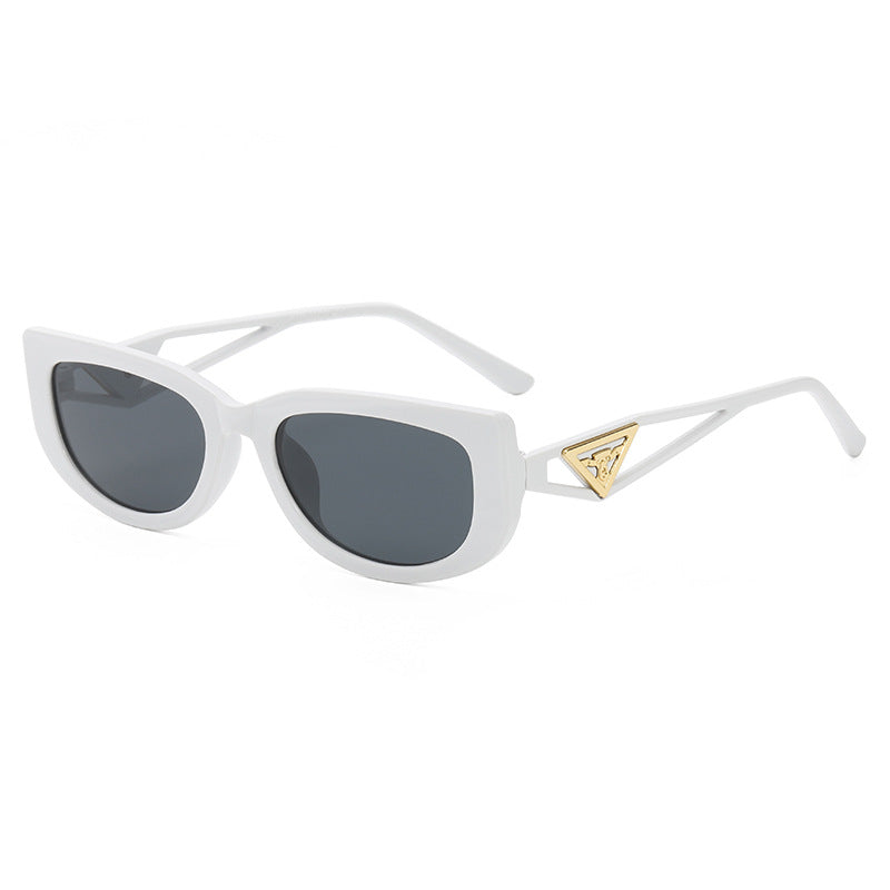 Triangular Leg Hollow Frame Sunglasses - Trendy Style