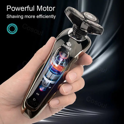 Men's USB Rechargeable Wet/Dry Electric Shaver Kit