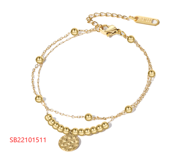 Retro Natural Stone Beaded Titanium Steel Bracelet | Unisex Fashion Accessory
