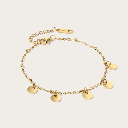 Retro Natural Stone Beaded Titanium Steel Bracelet | Unisex Fashion Accessory