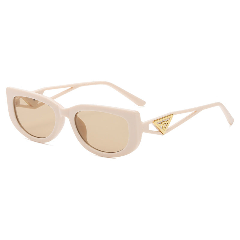 Triangular Leg Hollow Frame Sunglasses - Trendy Style