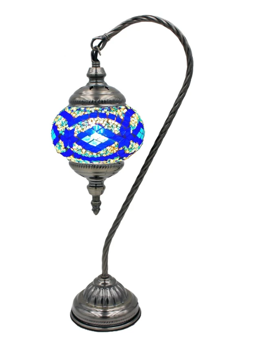 Creative LED Table Lamp with Vintage Glass Design