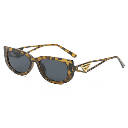 Triangular Leg Hollow Frame Sunglasses - Trendy Style